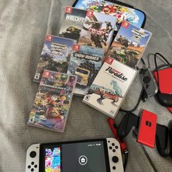 Like New Switch OLED 64GB White Bundle with Accessories