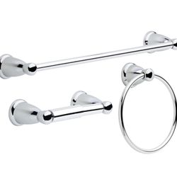 Chrome Bathroom Fixture Set