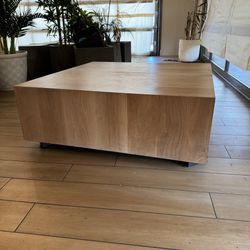 Wood Square Coffee Table