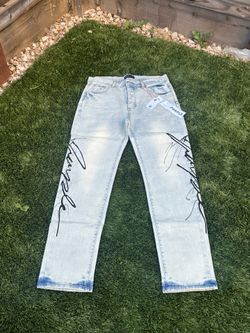 Purple jeans