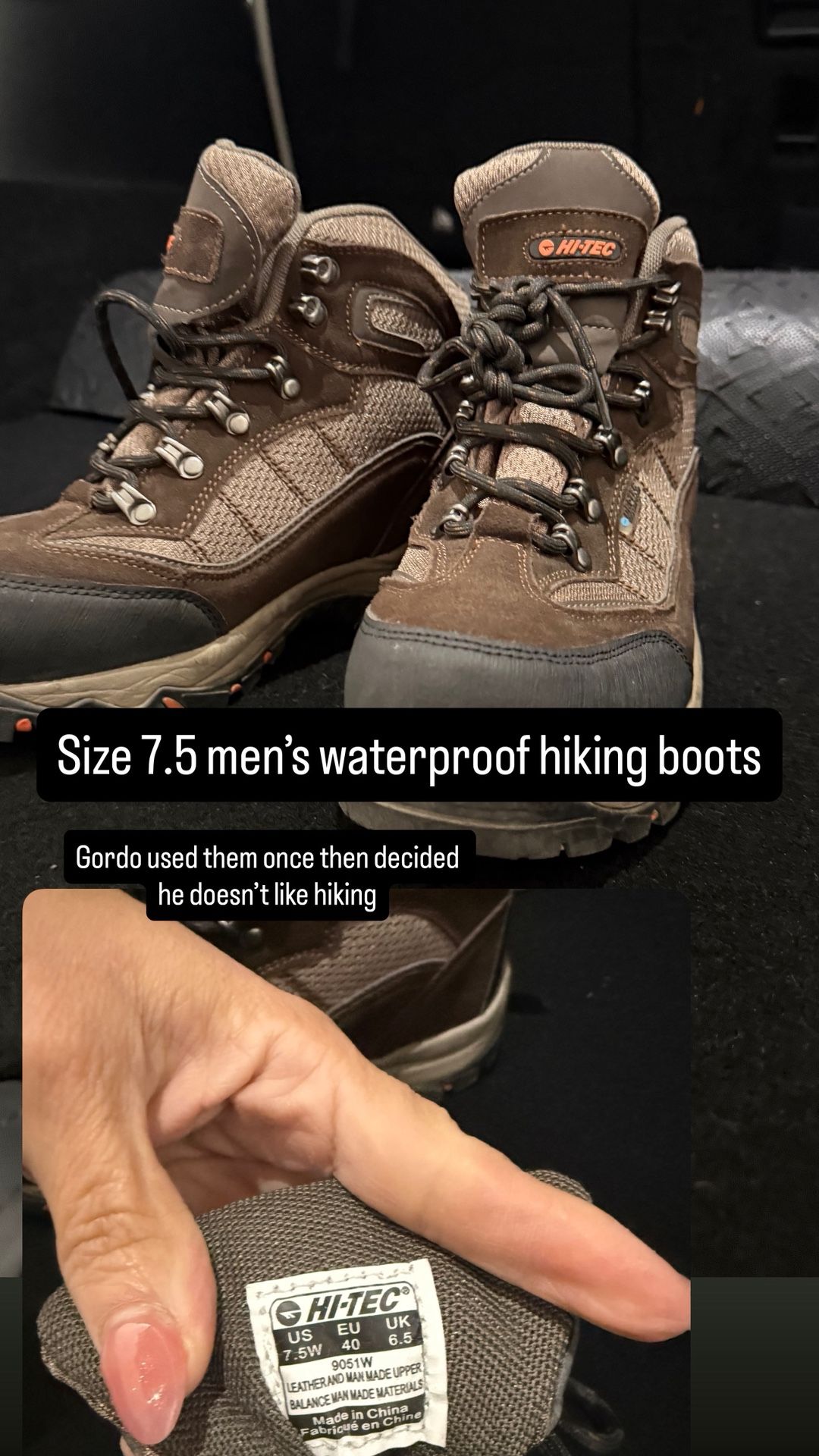 7.5 Mens Hiking Boots