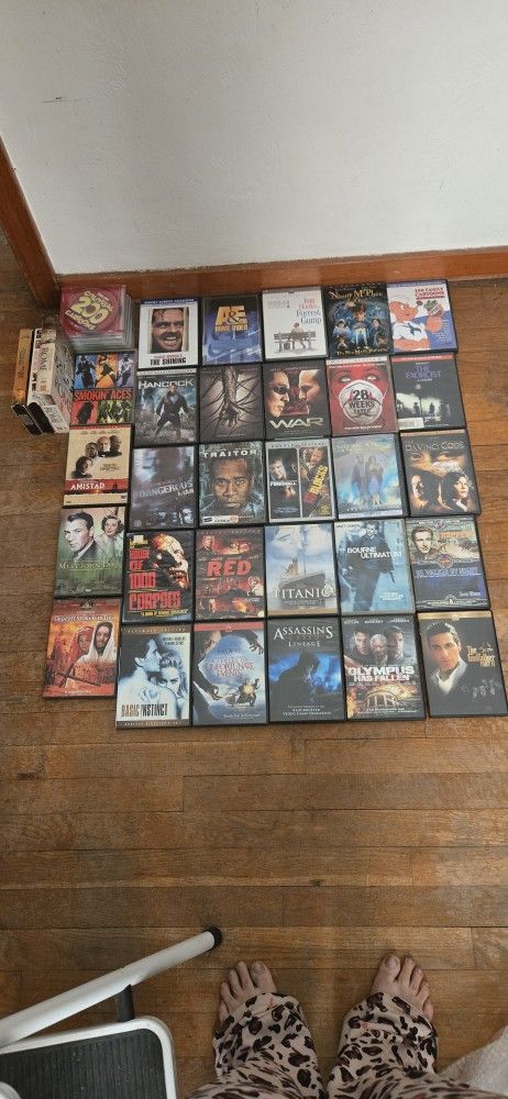 130+ DVDs Plus DVD/VCR Player