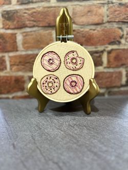 Hand Embroidery Doughnuts