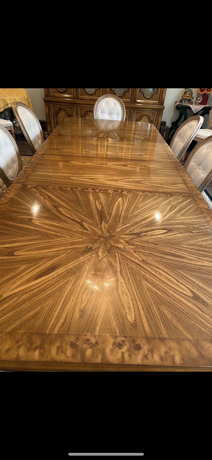 Vintage Solid Oak Dining Set