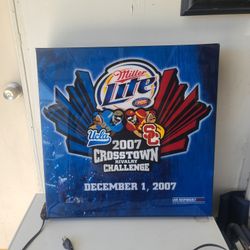 UCLA VS USC Miller Lite Lamp