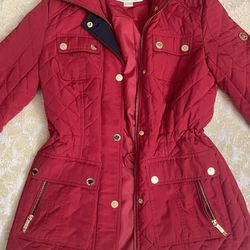 MK Red Winter Coat XS