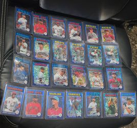 2024 Topps Heritage Baseball Cards Blue Sparkle Refractor Lot! 25 Card Lot!