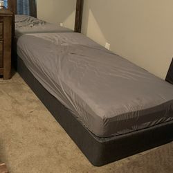 Two (2) Twin Beds With Frame and Mattresses - $350