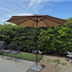 9" FT Market Umbrella Patio Color: Tan Kaky Base Not Included 