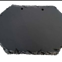 Rectangular faux slate sign