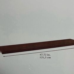 New Wooden Shelf, ClosetMaid Impressions 48 in. Chocolate Top Shelf Kit, I Have 7 Boxes, ($20 Each) Was $50 Each 