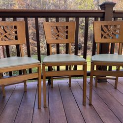 Vintage MCM Stakmore Folding Chairs – Set of 3