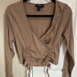 Brown Knit Long Sleeve