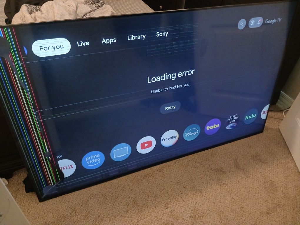 Sony Bravia 75" Crack Panel 