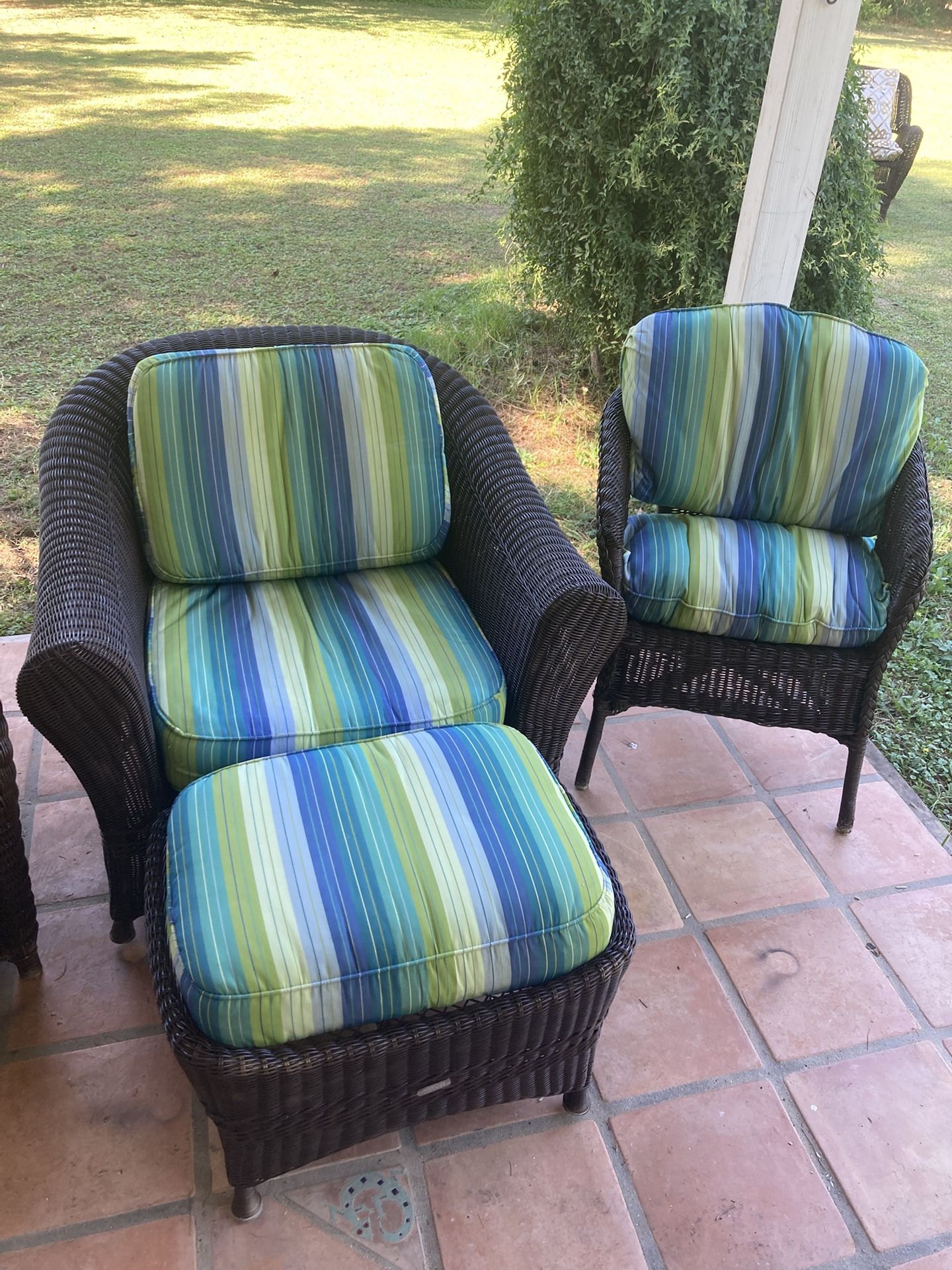Chairs And Ottoman
