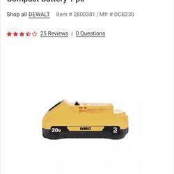Dewalt Batteries 