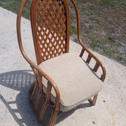 Boho Natural Rattan Accent Chair 