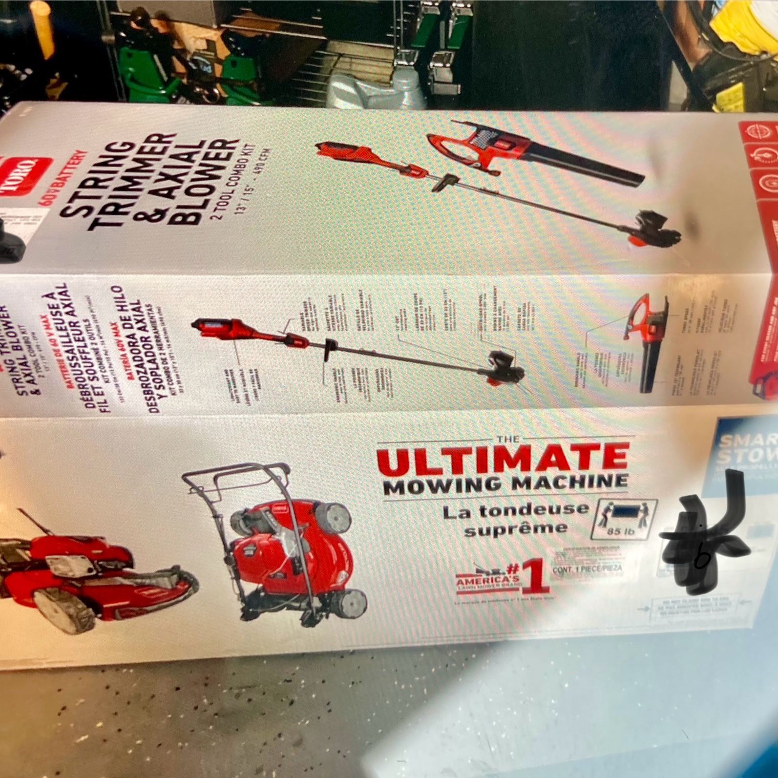 Toro Mower & Trimmer Blower Set