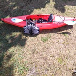 LL Bean Kayak 8 Ft Red Everything You See In The Picture Is All With The Price 350 Cash Money