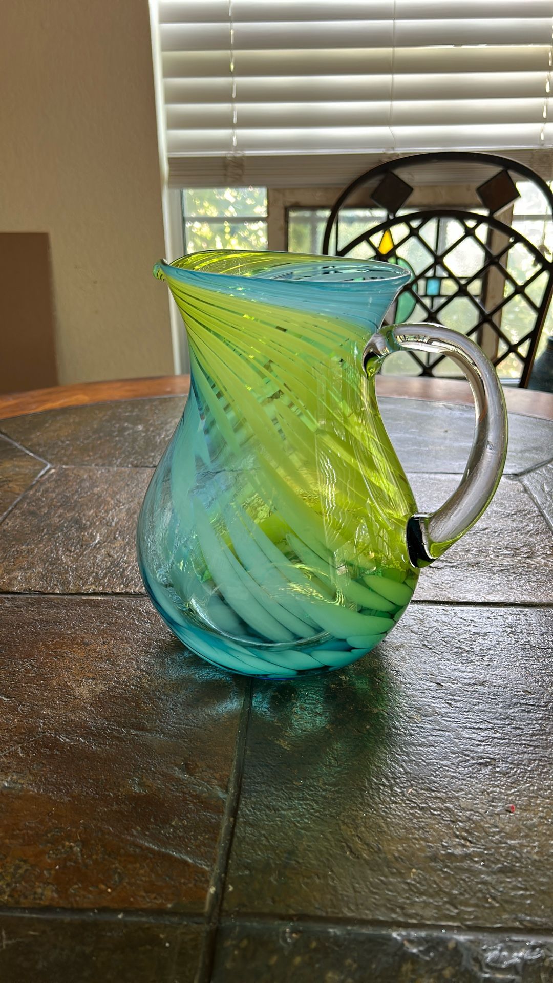 Murano Glass Pitcher In Excellent Condition