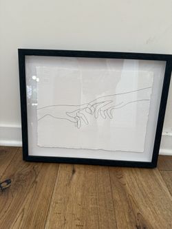 Hands Touching Framed Art