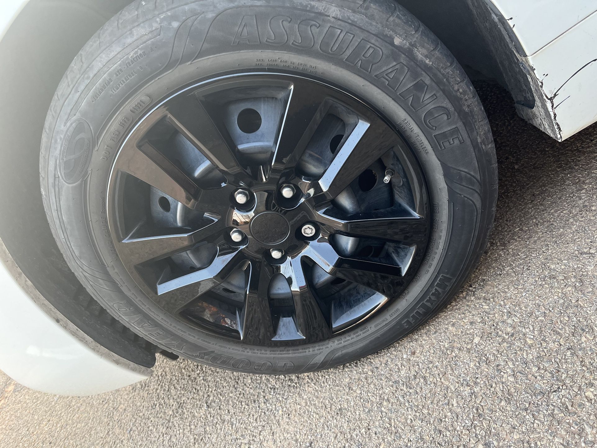 Nissan Altima Black Hubcaps