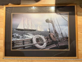 Astra La Nioulargue Framed Nautical Print Kos Evans Yacht Art