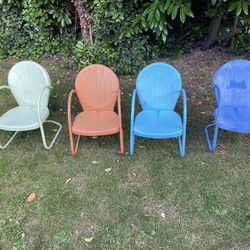 Vintage 50s tulips chairs set of 4