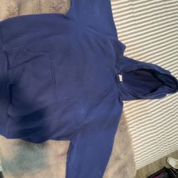 Aritzia Sweatfleece Mega Fit Blue Hoodie Size 2Xs