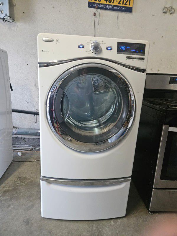 Whirlpool Gas Dryer With Pedestal 90-day Warranty 