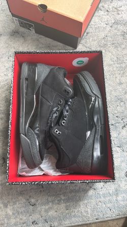 Air Jordan 3 Black Cat Sneakers (Size 12 Men)