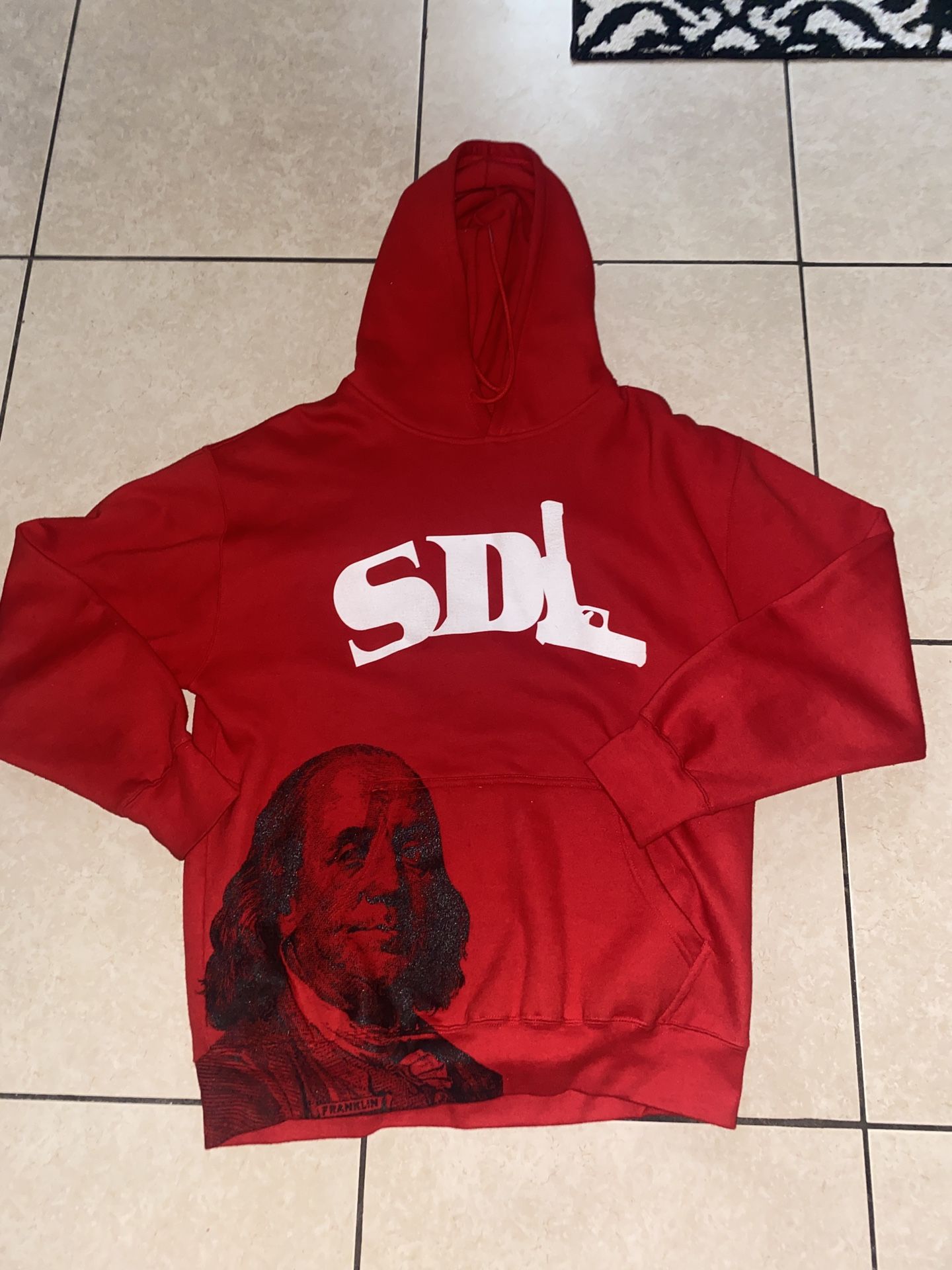 red sdl hoodie