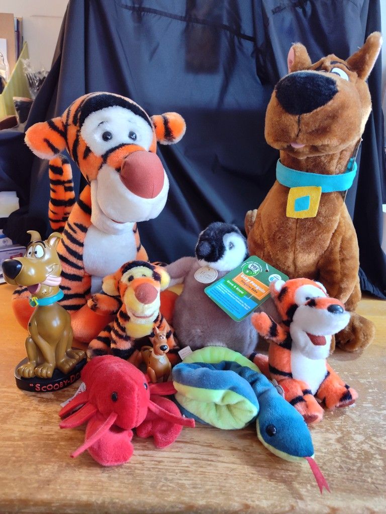 Scooby Doo Bobblehead & Plushie, Tigger Plushies, Mary Meyer, Aurora Miyoni, TY