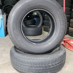 🔥 (2) 265 70 17 Bridgestone Dueler Tires 