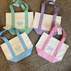 Viral Trader Joe’s Small Tote Bags Pastel Colors