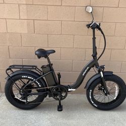 Sgvbicycles 48V 750W13AH 20" x4.0 Step-Thru Folding Fat Tire E-Bike 