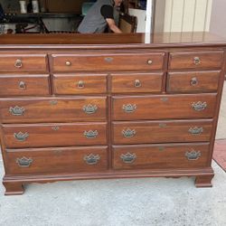 Kincaid Cherry Dresser (w/mirror) and Nightstand