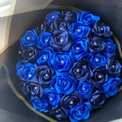 Black And Blue Eternal Bouquet 