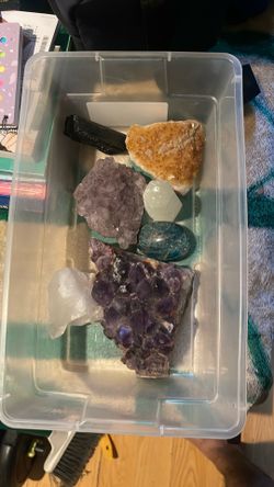Random different crystals
