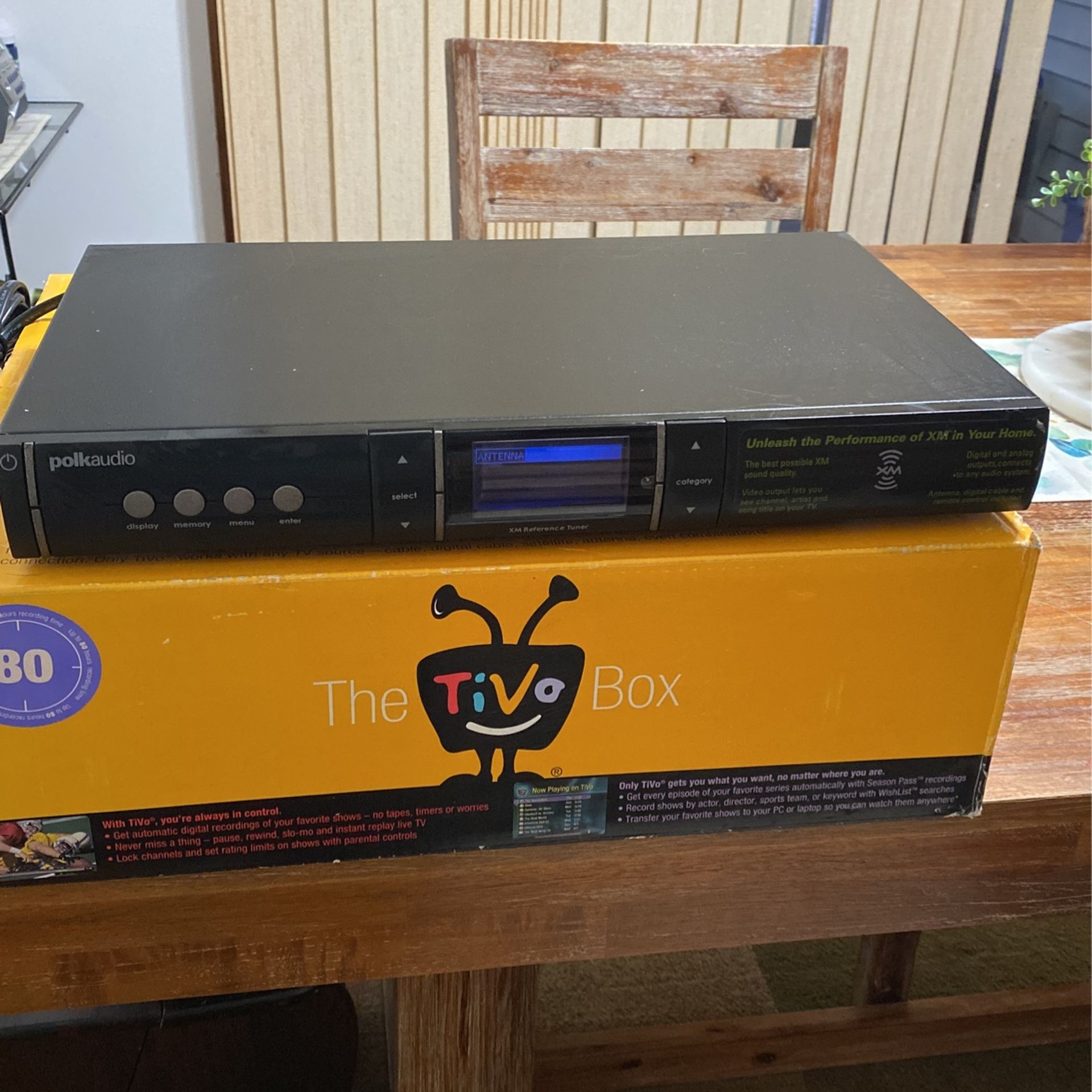 Polk Audio XM Reference XRt12 Tuner Home XM Satellite Receiver Black