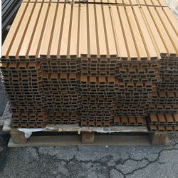 WPC Exterior Wall Panel Composite Cladding Fluted  8.36x12 