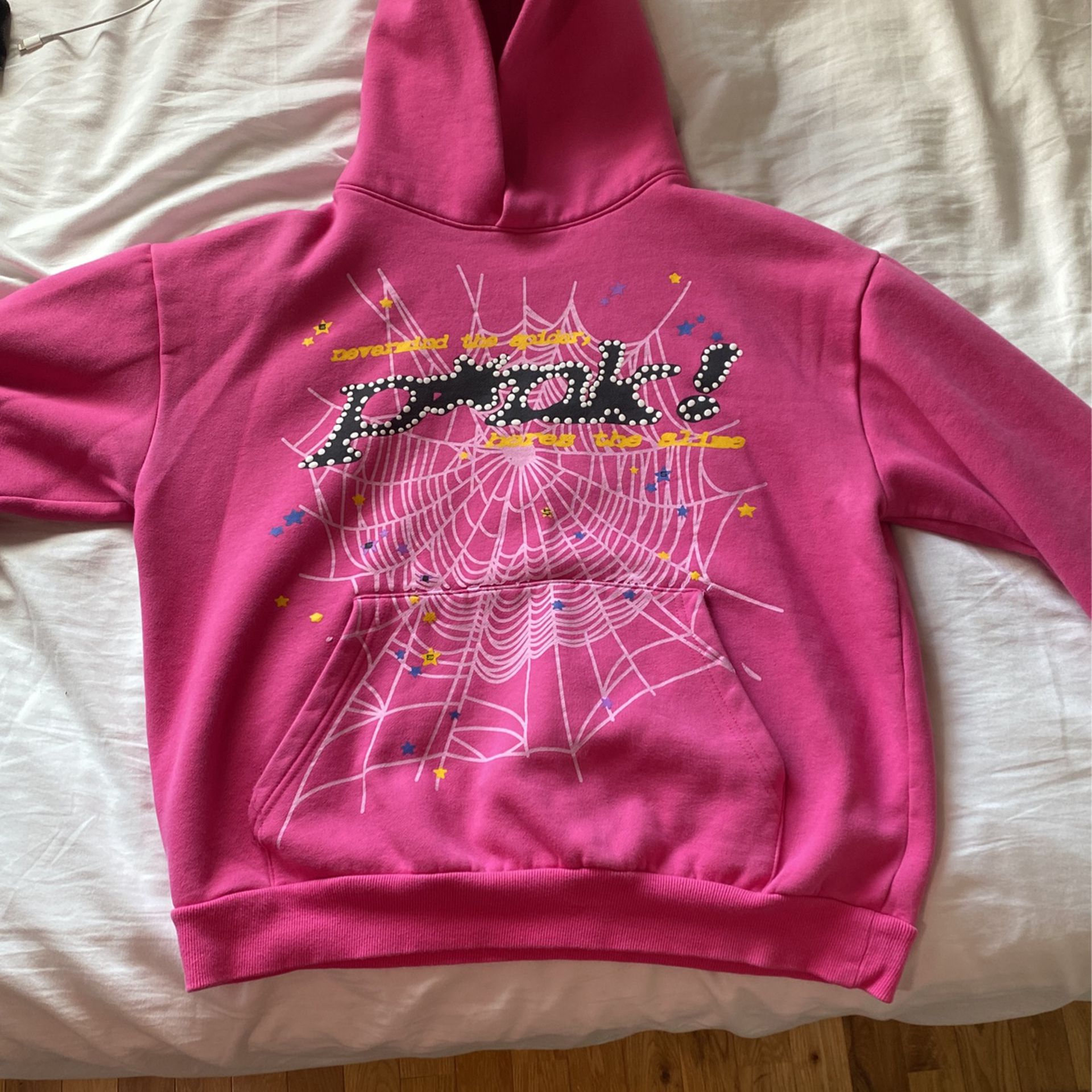 Pink spider hoodie