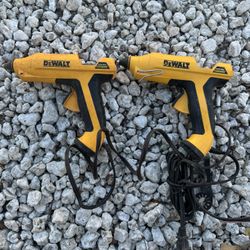 DeWALT DWHTGR50 50-Watt Corded Light to Medium Ceramic Rapid Heat Glue Gun set of 2