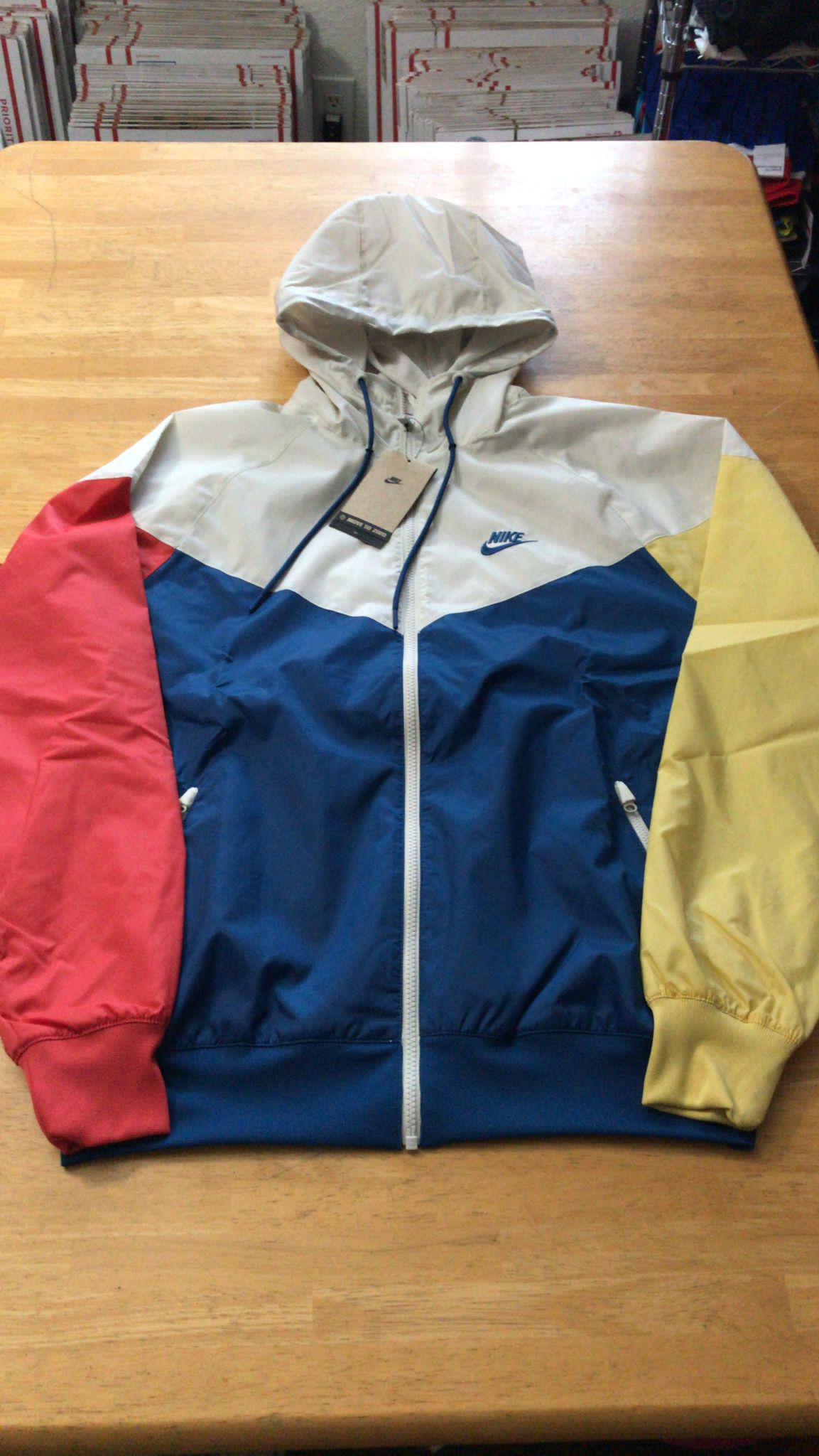 Brand new Nike Windrunner windbreaker hoodie full zip gray blue red men's S-Tall, L-Tall for in El Cajon, CA - OfferUp