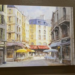 Europe France City Cafe View Painting