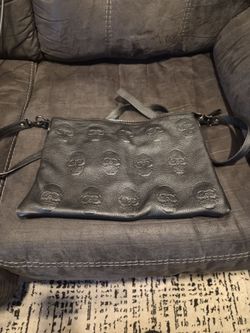 Real IO Pelle Italian Black leather crossbody bag