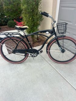 Huffy 26” Nel Lusso Men's Cruiser Bike, Matte Black