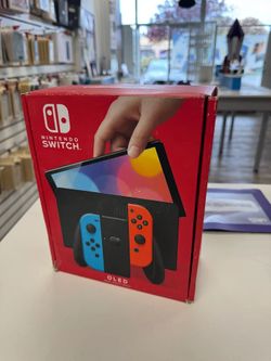 Nintendo Switch - OLED Model w/ Neon Red & Neon Blue Joy-Con (US Version) (Opened Box) $5 Down | Payment Plans Available