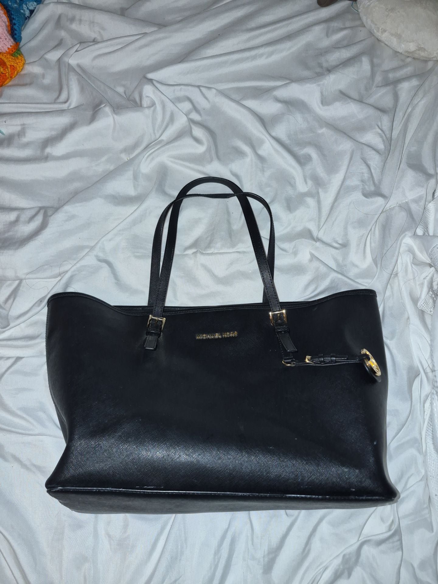 Michael Kors black jet set bag