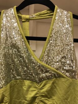 Party wear dress- gorgeous olive color